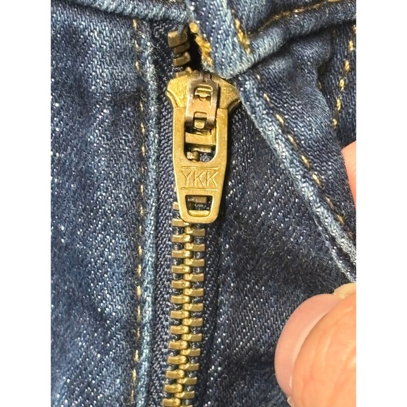 Lucky Brand Ava Crop Jeans Womens 10/30 L28 Dark Wash Skinny Raw Hem Stretch - Picture 3 of 16